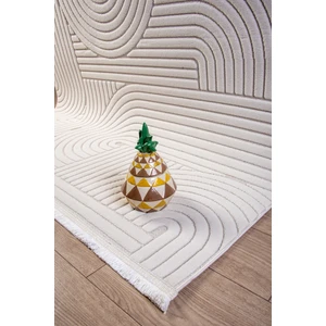 Kupon Halı Krem Beyaz Sisal Dokuma Hasır Desen Kaymaz Saçaklı Makine Halısı – Salon, Mutfak, Çocuk Odası Yolluk