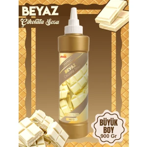 Beyaz Çikolata Sos - Waffle & Krep & Pankek & Tatlı & Dondurma & Kruvasan Sos - 900 gr