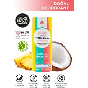 Ben & Anna Coco Mania Natural Deodorant Stick 40 G