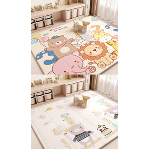 We Are Friends - Katlanabilir - Extra Large - Çift Yönlü - Oyun Halısı ve Matı 150X180X1 (Taşıma Çantası Hediyeli)