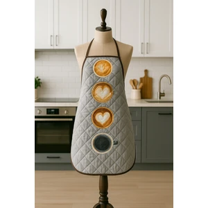 Limon Soft Kapitoneli Mutfak Önlüğü Dijital Baskılı Önlük