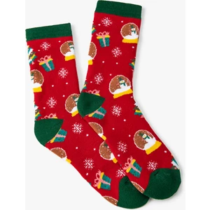 Yılbaşı Çorabı Havlu Çok Renkli Desenli