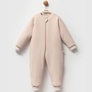 Moi Noi Fermuarlı Bisiklet Yaka Uyku Tulumu Unisex 2,5 Tog Waffle Kendinden Desenli