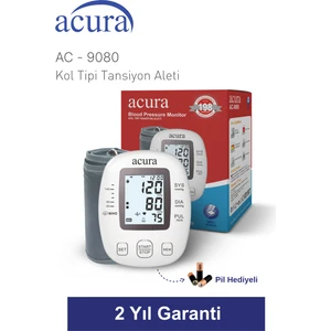 Ac-9080 199 Hafızalı Tam Otomatik Koldan Ölçer Tansiyon Aleti Çanta Hediyeli