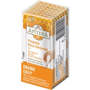 UP Doğal Bal, B Vitaminleri, Kırmızı Ginseng, Guarana ve Propolis İçeren Takviye Edici 7’li Saşe