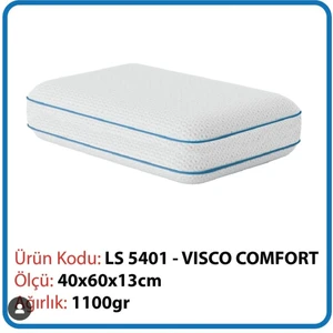 Lasel Sleep - Vısco Comfort- Visco Yastık Ortopedik Boyun Yastığı Boyun Fıtığı Yastığı