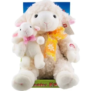 Masalcı Hareketli Yavrulu Kuzu Peluş