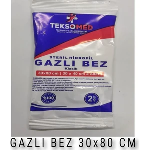 30X80 Steril Gazlı Bezi 10 Adet