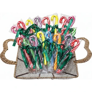 Yılbaşı Baston Şeker 20 Adet 25 gr Karışık pastel Renk