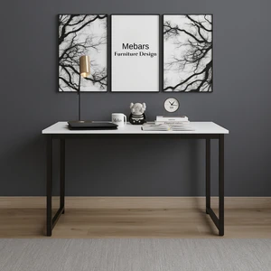 Narin Çalışma Masası Bilgisayar Masası Ofis Masası  -  120X60- Beyaz