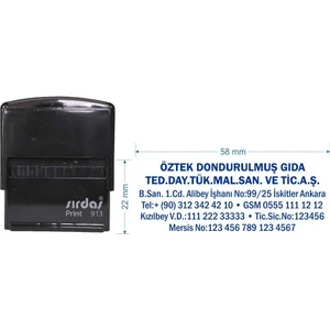 913  Kişiye Özel Şirket Kaşesi