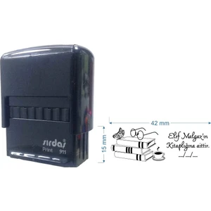 911   Kişiye Özel Kütüphane Kaşesi