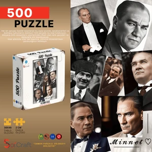 Soi Craft 500 Parça Puzz Vatanın Kalbi Gazi Kemal Atatürk