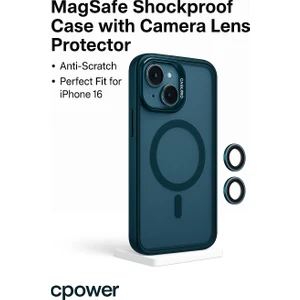 iPhone 16 Kılıfı, Kaliteli Kamera Lens Koruyucu Dahil, Magsafe Uyumlu Darbe Dayanaklı, 4 Renk