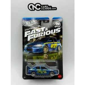 Hot Wheels Silver Series Fast & Furious Tooned ' Lancer Evolution Vıı 1/64 Model Araba