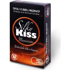 Silky Kiss Maximum Tırtıklı ve Benekli Prezervatif 12'li