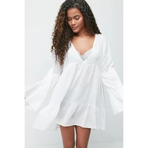 Pareo Plaj Elbisesi 22329 Beyaz