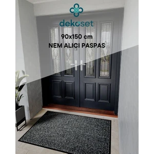 90 x 150 Cm Gri Paspas (Kapı Önü Nem Alıcı Paspas)