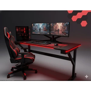 x My Table Rgb Ledli Kumandalı Oyuncu Masası 145x65x76