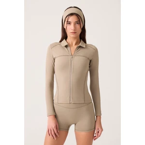 Los Ojos x Ece Vizon Fermuarlı Spor Ceket Collared