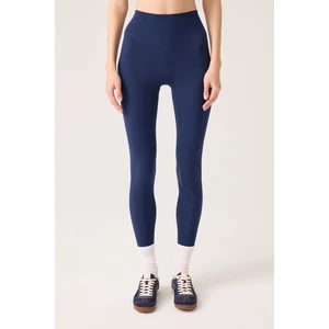 Los Ojos x Ece Lacivert Yüksek Bel Spor Tayt Mono Leggings