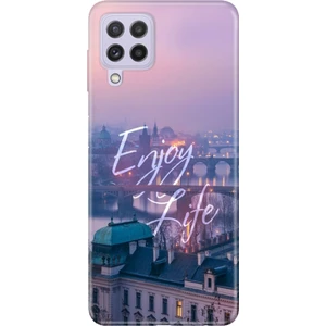 Samsung Galaxy A22 / M22 / M32 Uyumlu Kılıf Resimli Desenli Silikon Enjoy Life