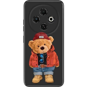 Tecno Spark 30C 6.67 " Kılıf Tecno Kamera Koruma Silikon Baskılı Teddy Bear