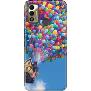 Tecno Spark 7t Kılıf Tioserisi Resimli Silikon Balonlu Ev