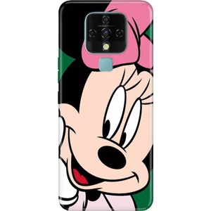 Tecno Camon 16 Uyumlu Kılıf Resimli Desenli Silikon Minnie Smile