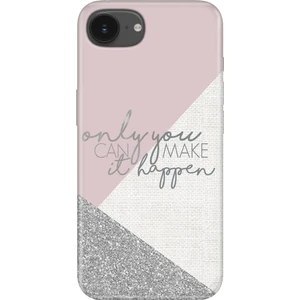 iPhone 16E Kılıf Renkli Silikon Baskılı Senada Happen