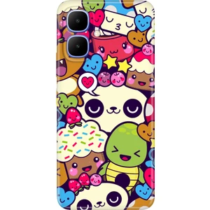 Infinix Smart 10 Uyumlu Kılıf Desenli Silikon Baskılı Kapak Şirin Yaratık