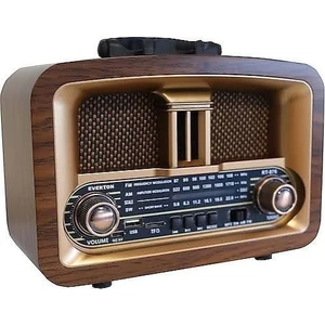 RT-876 Nostaljik Ahşap Görünümlü Bluetooth Radyo
