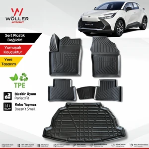 Toyota Chr Paspas Bagaj Havuzu Set 2023 Sonrası Uyumlu 3D Ultraflex Set