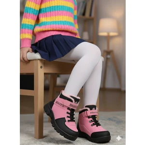 Çocuk Kışlık Kürklü Bot – Suya Dayanıklı, Kalın Taban, Rahat Günlük Ayakkabı