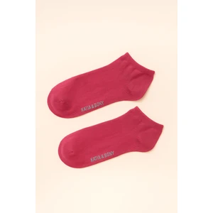 Kız Çocuk Step Çorap Koyu Pembe