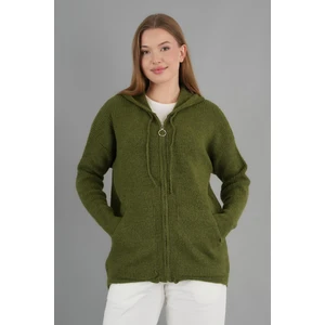 Alexandergardı Kapüşonlu Fermuarlı Triko HIRKA(A92409-S)