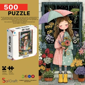 Soi Craft 500 Parça Puzzle Şemsiyem ve Ben Sade Bir Gün