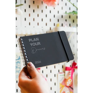 Victoria's Journals Haftalık Spiralli Yatay Cep Ajanda 2026 | 13,5x9,5 cm Soft Touch Kapak