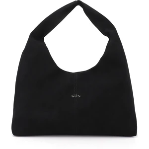 Kadın Siyah Süet El ve Omuz Çantası