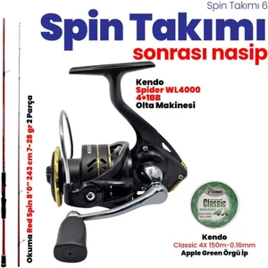 Red Spin 243 cm ve Kendo Spider 40 Spin Takımı - 6