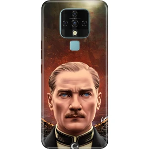 Tecno Camon 16 Uyumlu Kılıf Resimli Desenli Silikon Asil Atatürk