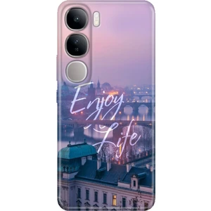 Vivo V40 Lite Kılıf Desenli Cover Silikon Enjoy Life