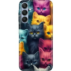 Samsung Galaxy A17 Kılıf Samsung Retro Art Desenli Esnek Silikon Kedicikler