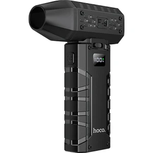 Hoco. HX67 Force Dijital Göstergeli 80.000 Rpm Hava Kompresörü - Siyah