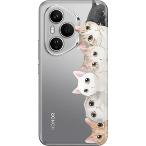 Huawei Honor 400 Pro Kılıf Renkli Silikon Baskılı Tpu Pisi Pisi Kedi