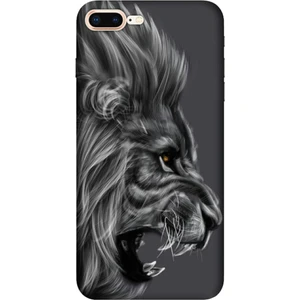 iPhone 7 Plus 8 Plus Kılıf Resimli Silikon - Kara Aslan STOK2115