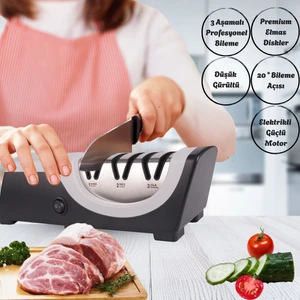 H1225 3 Aşamalı Elektrikli Motor 20 Derece Bileme Kenarı Profesyonel Elektrikli Bıçak Bileyici