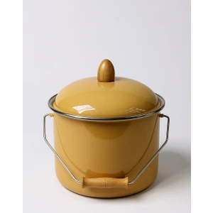 Alev Emaye Renkli Bakraç 5 Lt Yoğurt Tenceresi Bakliyat Saklama Tenceresi ( 22 cm 5 Lt )