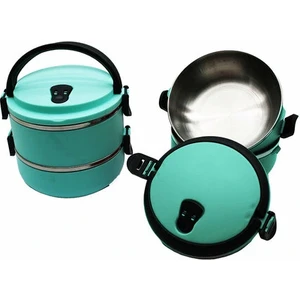 Venüs Shopping Sefer Tası Yemek Termosu Saklama Kabı Termosu 2li - Turkuaz (4887)