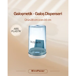 Galoş Dispenseri - Galoşmatik Şeffaf Mavi